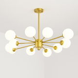 Lustre moderne en verre led avec suspension pour décoration maison