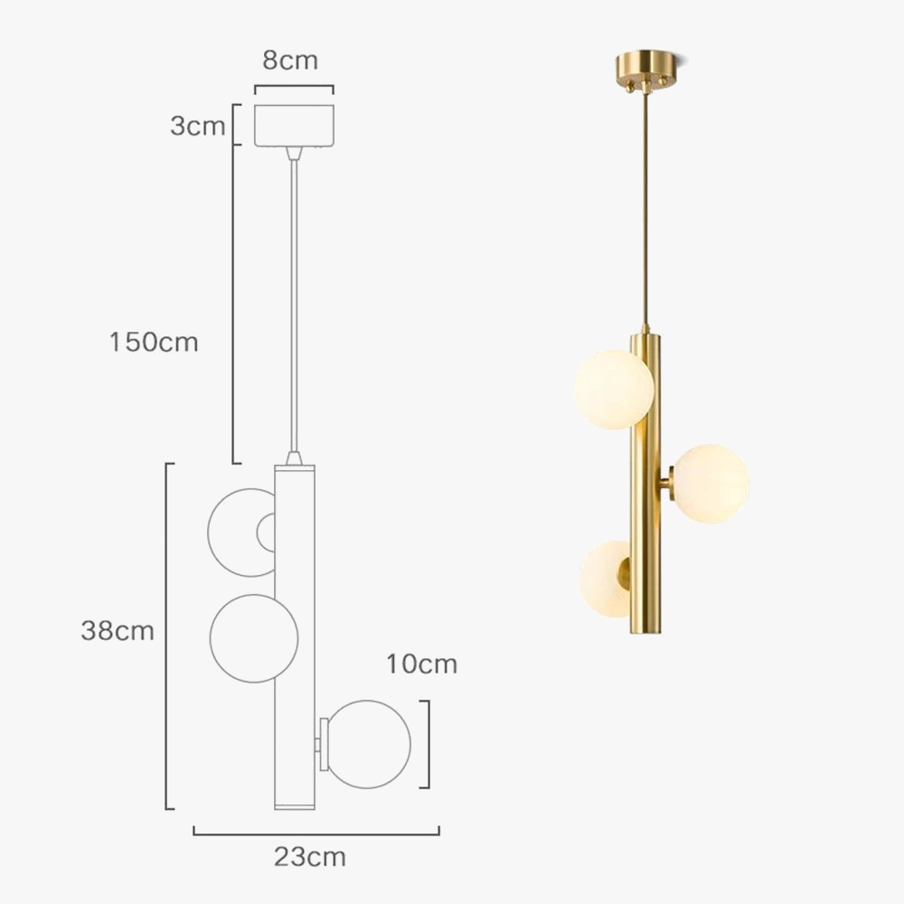 lustre moderne en verre mat suspension led luminarias