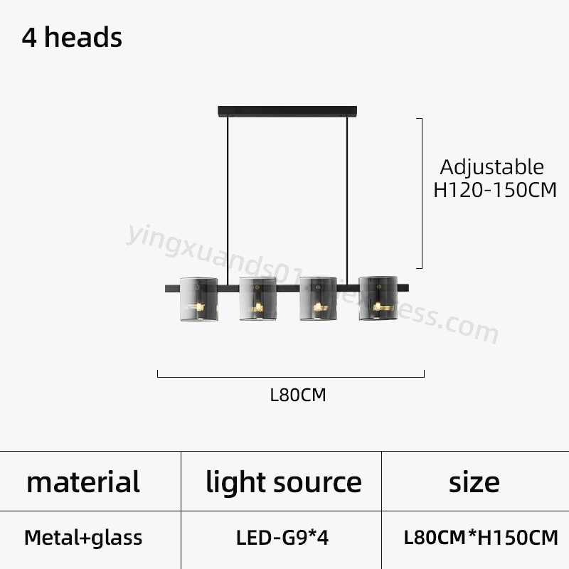 lustre moderne en verre pour éclairage design élégant