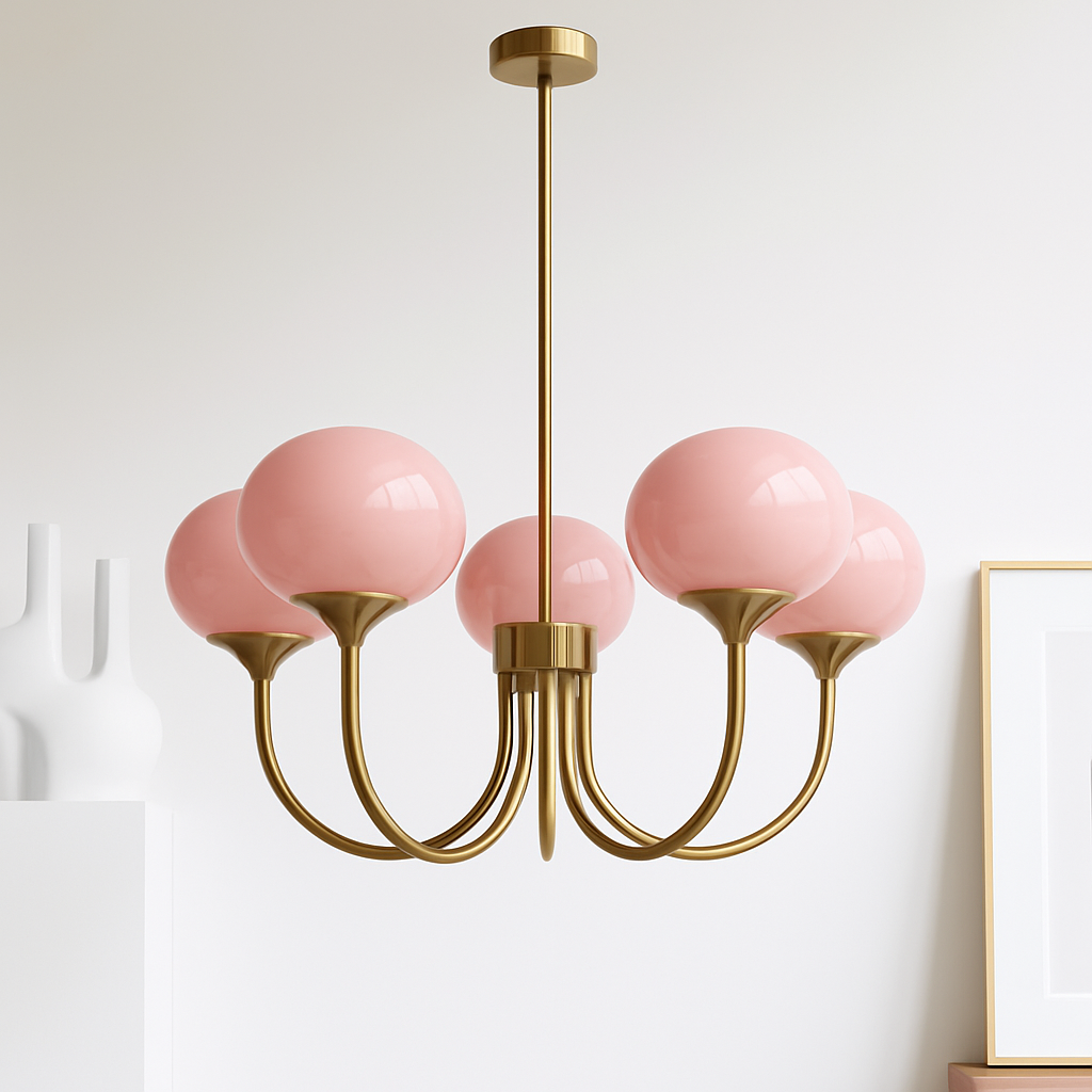 lustre moderne en verre pour décoration intérieure enfant