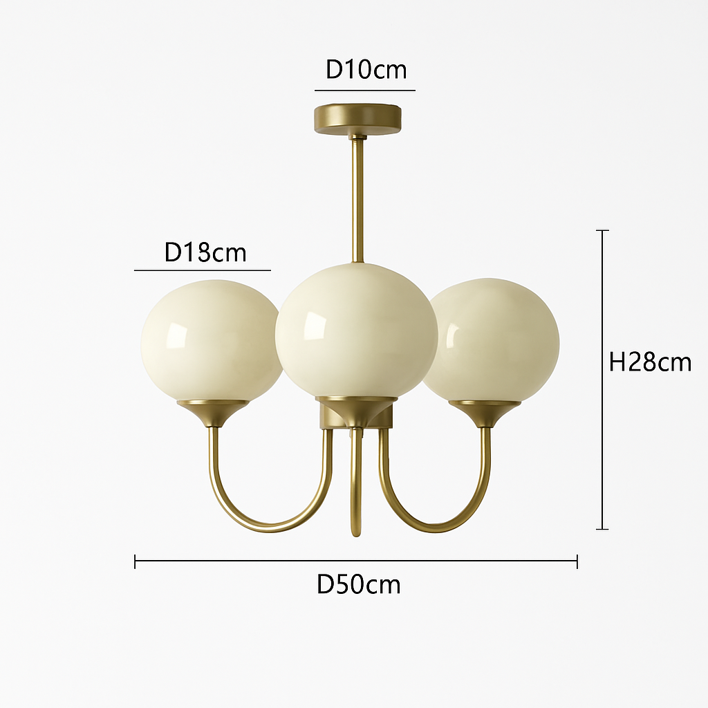 lustre moderne en verre pour décoration intérieure enfant