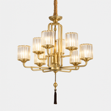 lustre moderne en verre pour décoration intérieure élégante