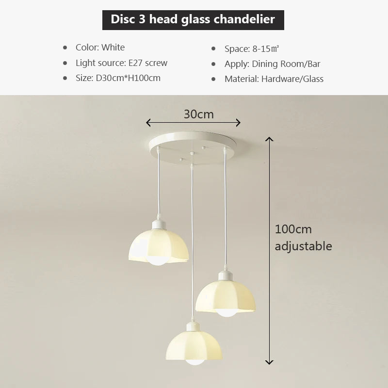 lustre moderne en verre pour intérieur décoratif élégant