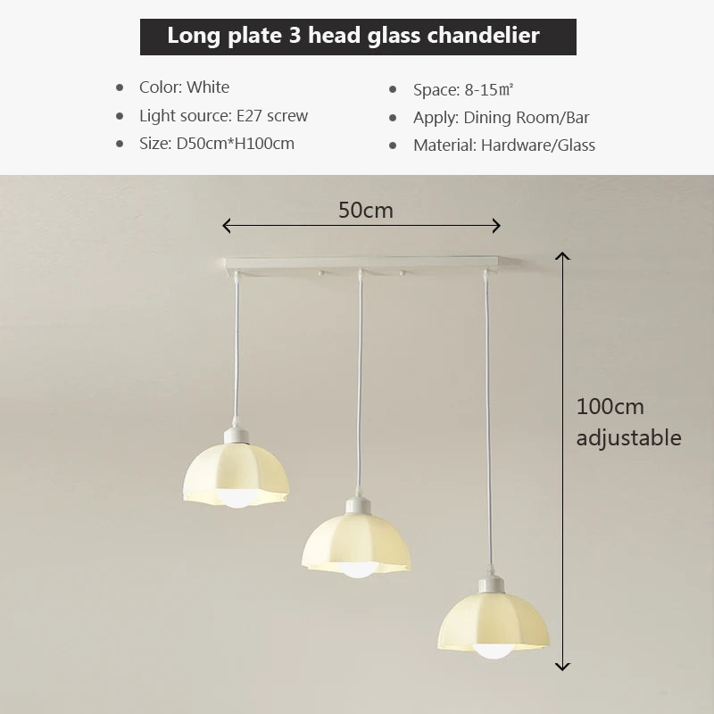 lustre moderne en verre pour intérieur décoratif élégant