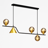 lustre moderne en verre pour restaurant et bar
