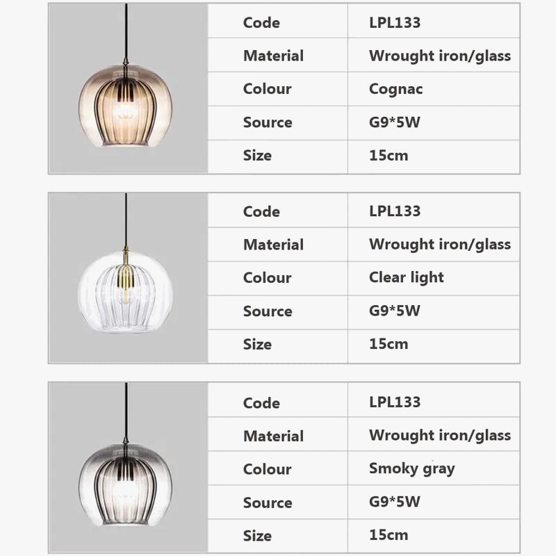 lustre moderne en verre pour un intérieur créatif