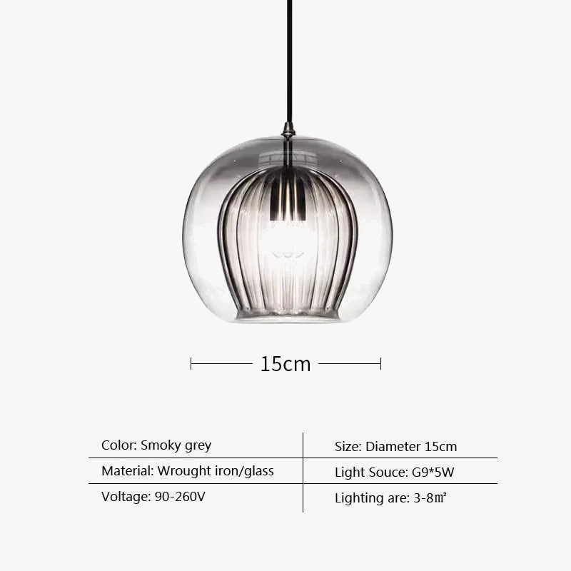 lustre moderne en verre pour un intérieur créatif