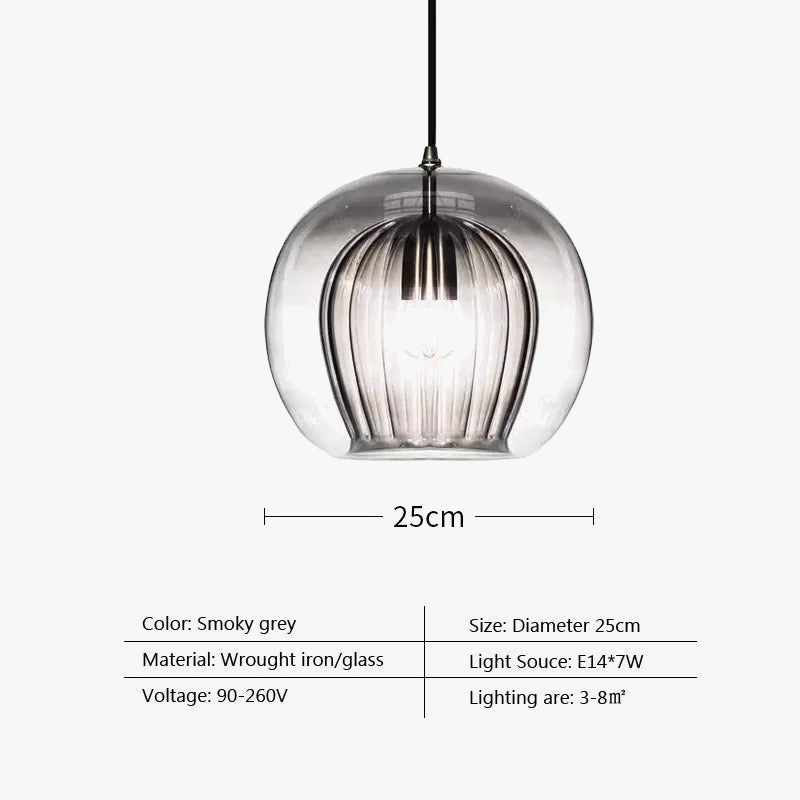 lustre moderne en verre pour un intérieur créatif