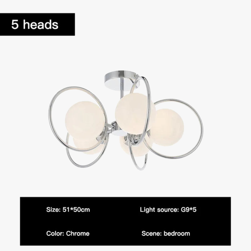 lustre moderne en verre pour un intérieur design élégant