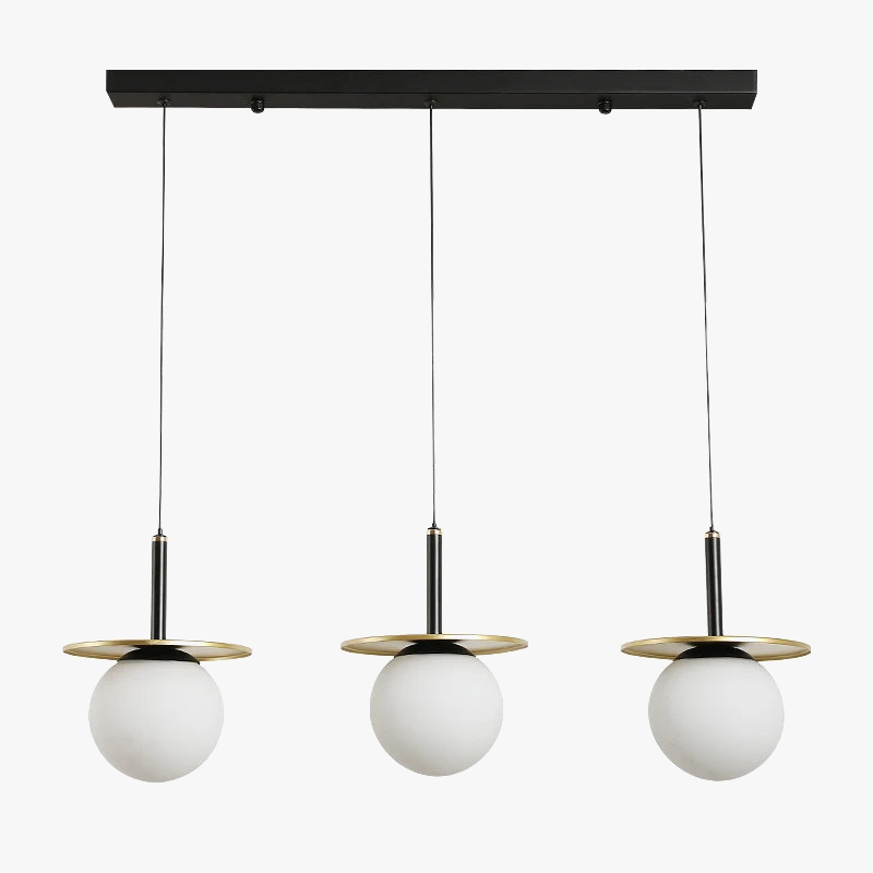 lustre moderne en verre pour un style nordique élégant