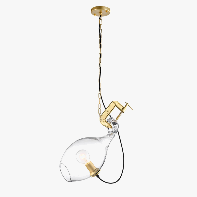 lustre moderne en verre pour un style postmoderne créatif