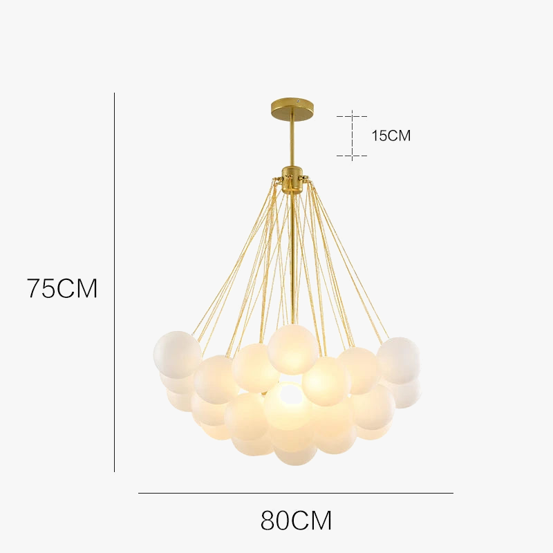 lustre moderne en verre pour une décoration élégante à la maison
