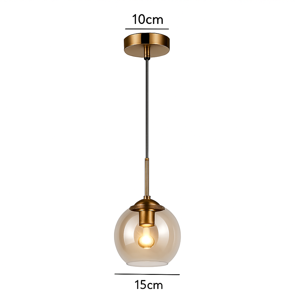 lustre moderne en verre transparent éclairage réglable design élégant