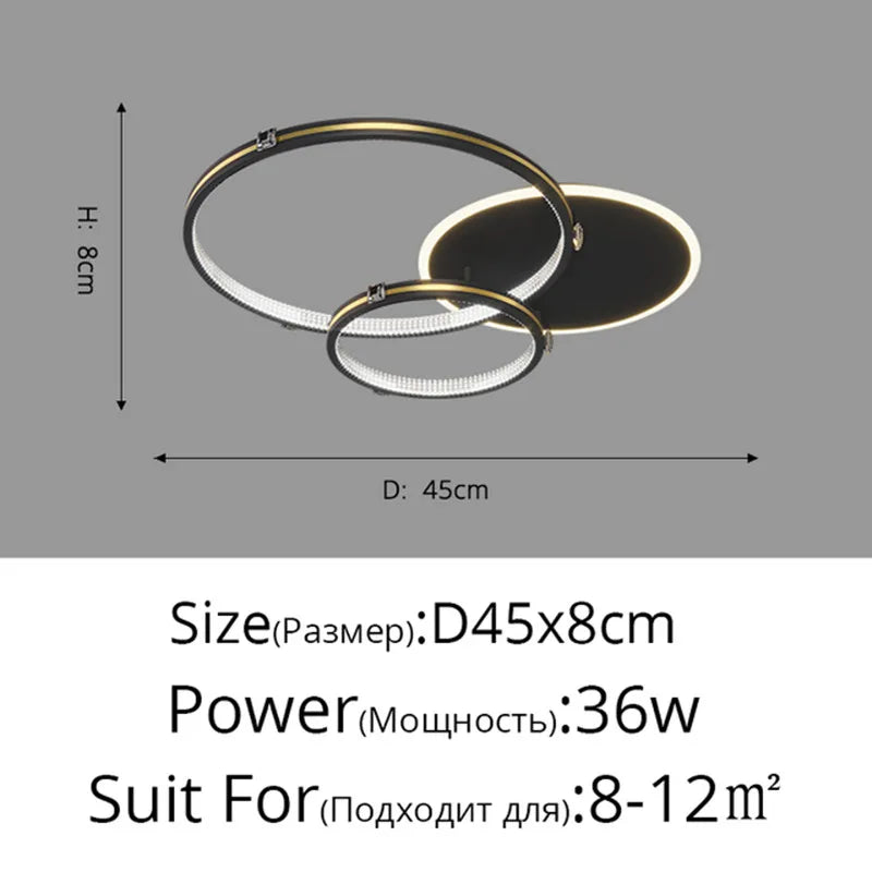 lustre moderne à gradation pour éclairage intérieur élégant