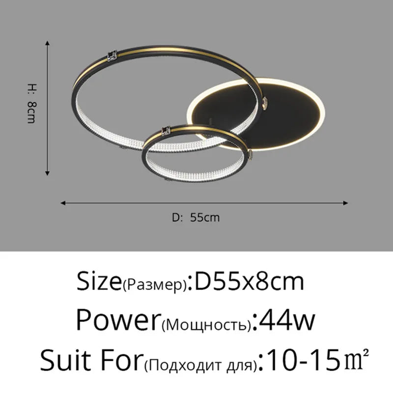 lustre moderne à gradation pour éclairage intérieur élégant