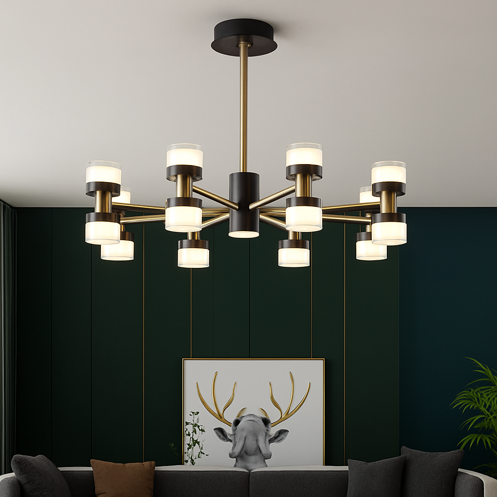 lustre moderne haut de gamme avec télécommande et gradation