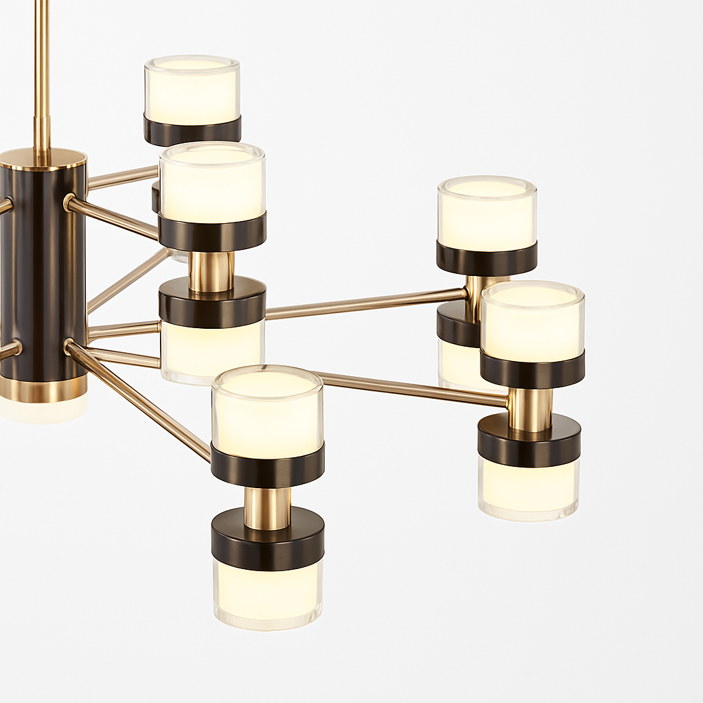 lustre moderne haut de gamme avec télécommande et gradation