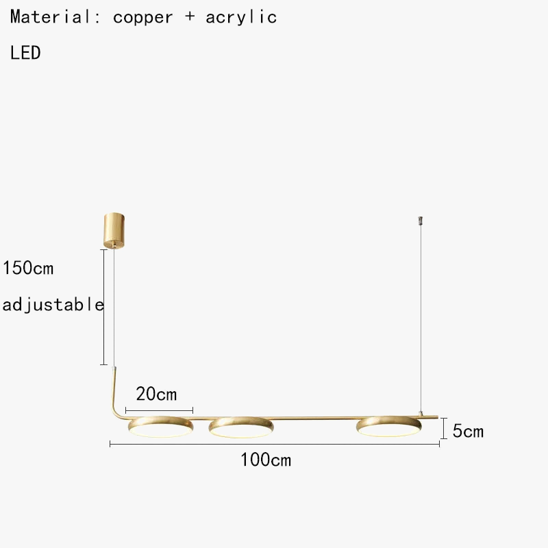 lustre moderne hauteur réglable luminaires suspendus