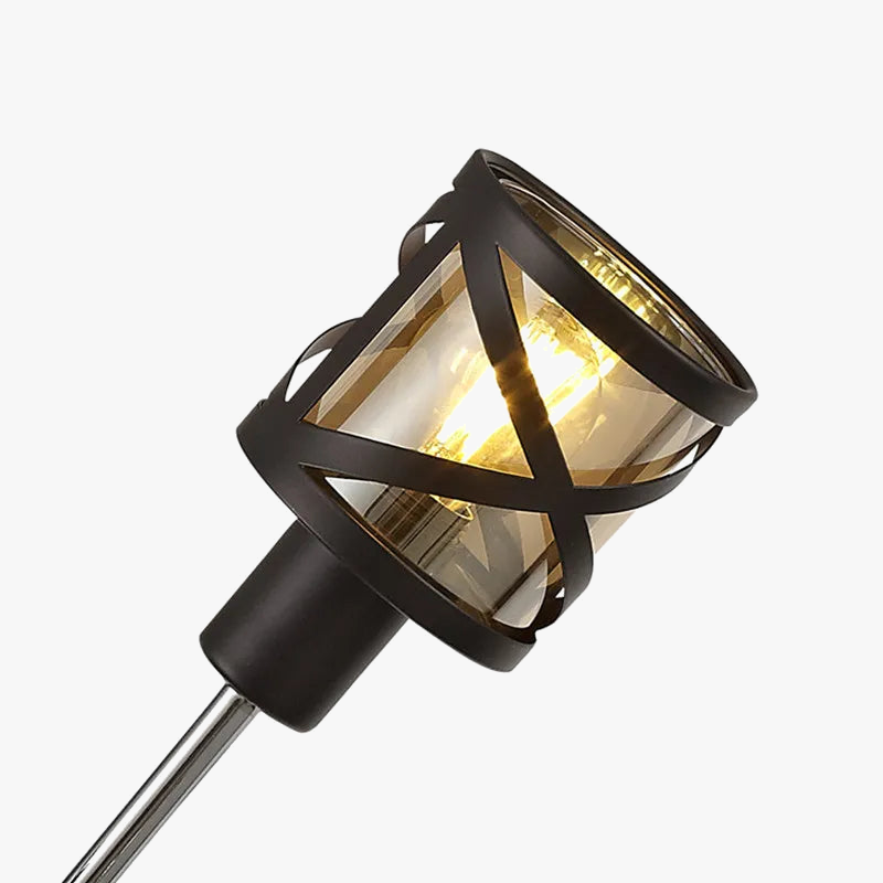 lustre moderne industriel créatif abat-jour réglable en verre