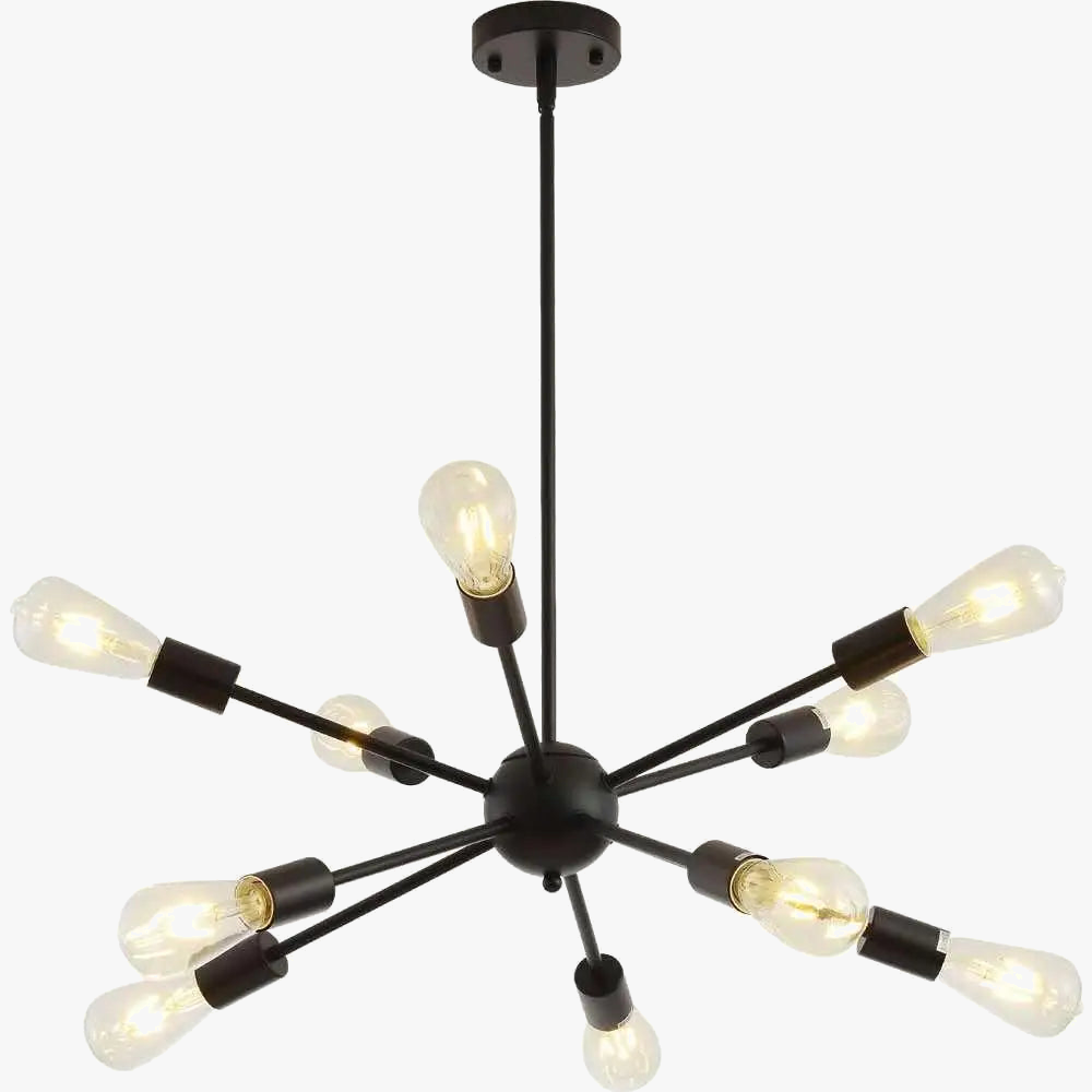 lustre moderne industriel en laiton pour éclairage design