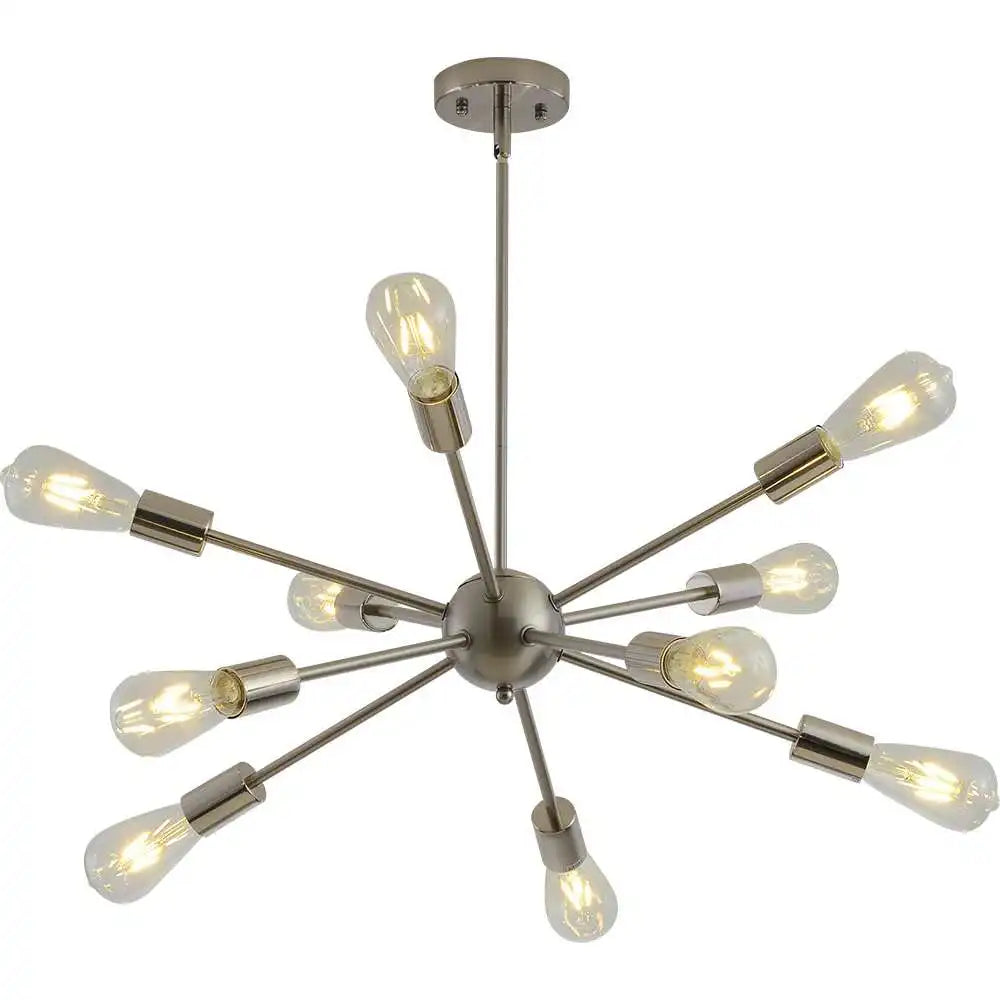 lustre moderne industriel en laiton pour éclairage design