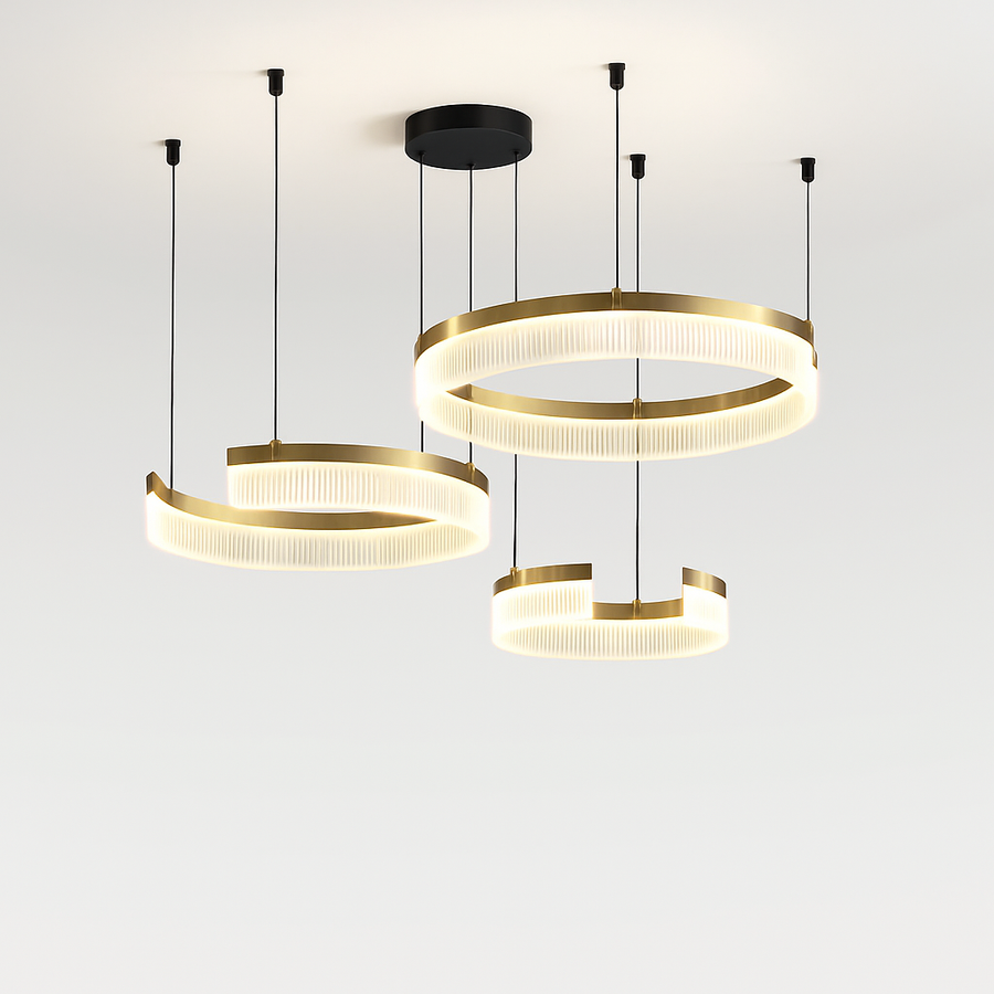 lustre moderne à led circulaire minimaliste nordique design