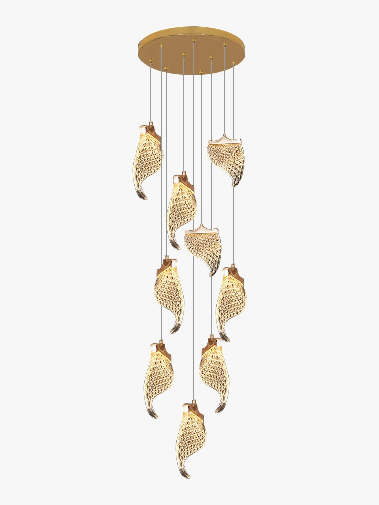 lustre moderne à led éclairage suspendu design pour espace contemporain