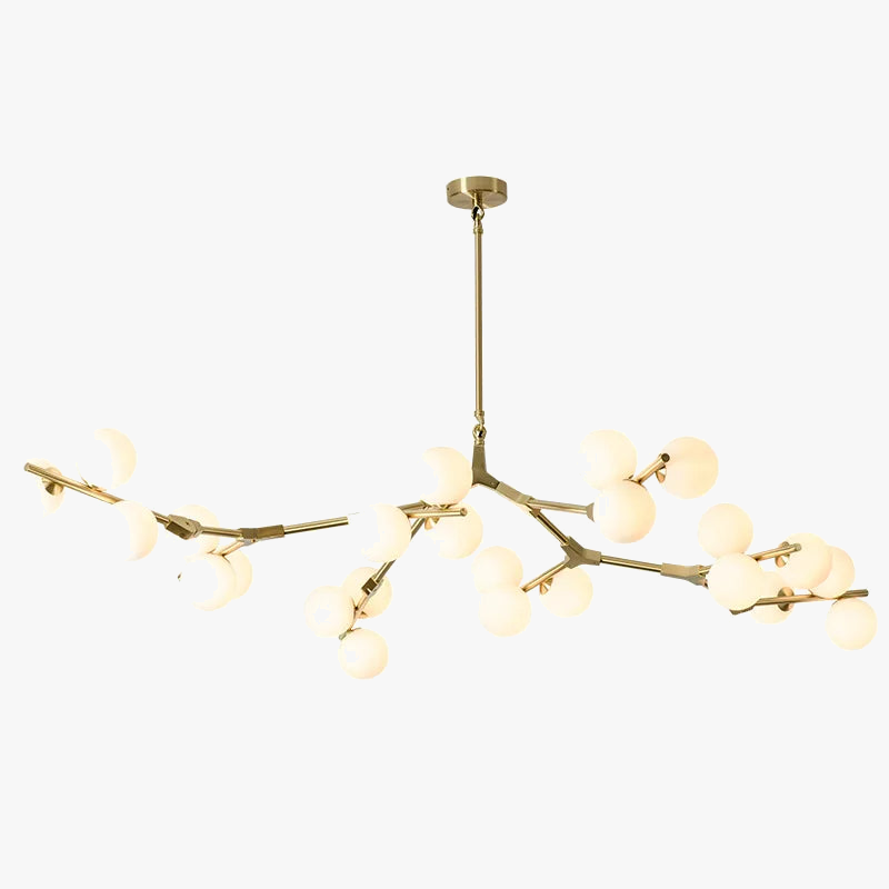 lustre moderne led créatif branche d'arbre moléculaire décorative