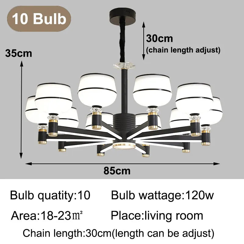 lustre moderne led design nordique pour intérieur élégant