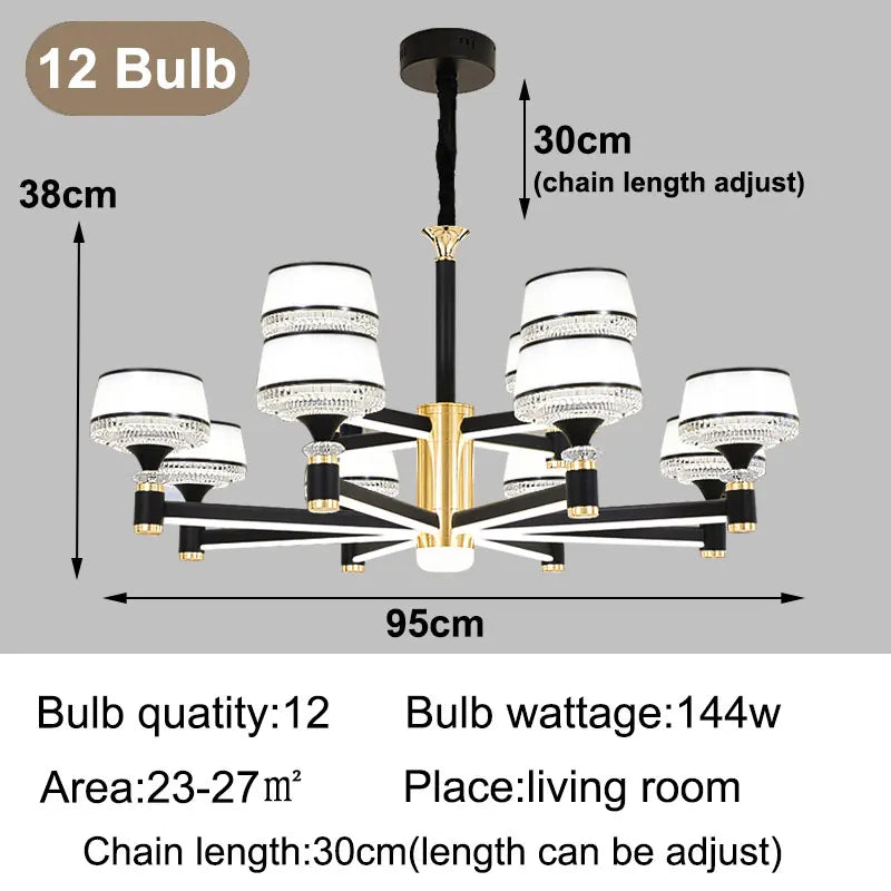 lustre moderne led design nordique pour intérieur élégant
