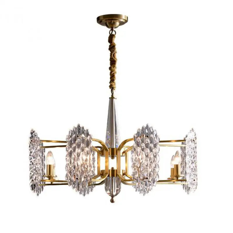 lustre moderne à led en cristal pour décoration nordique