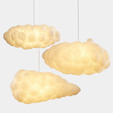 lustre moderne led en forme de nuage flottant pour restaurant