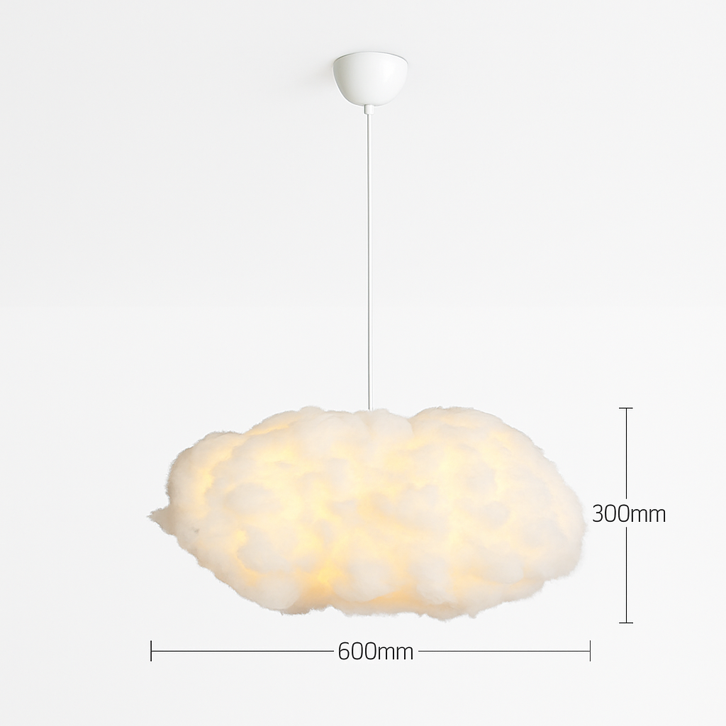 lustre moderne led en forme de nuage flottant pour restaurant