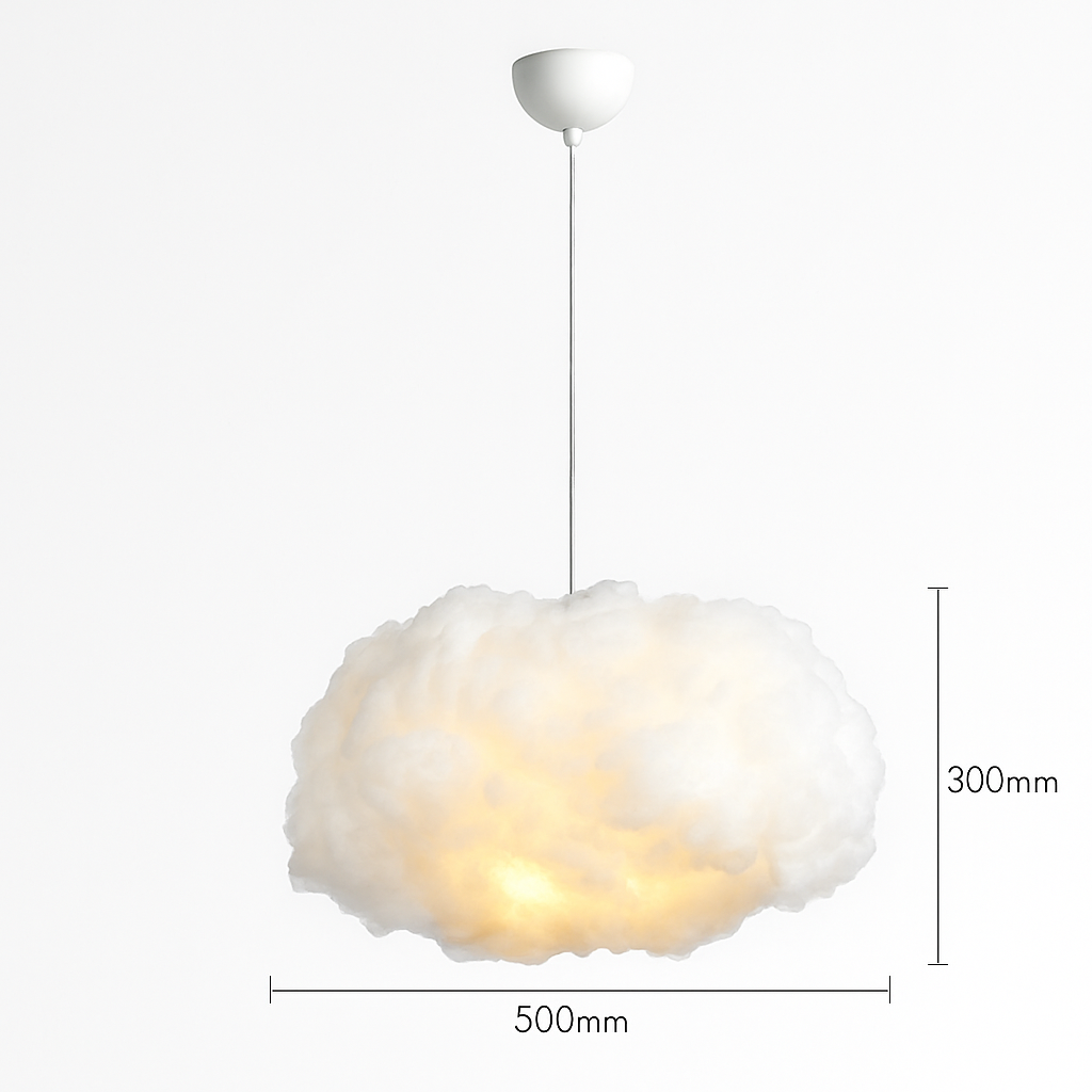 lustre moderne led en forme de nuage flottant pour restaurant