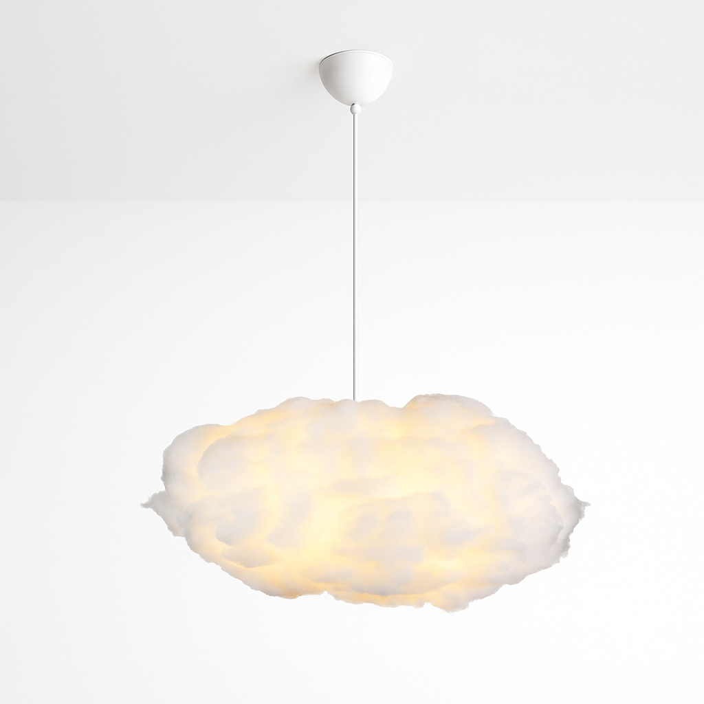 lustre moderne led en forme de nuage flottant pour restaurant