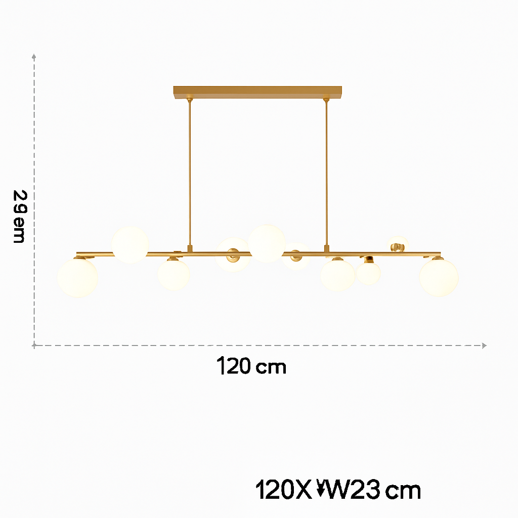 lustre moderne à led imitation fer et bois décoratif