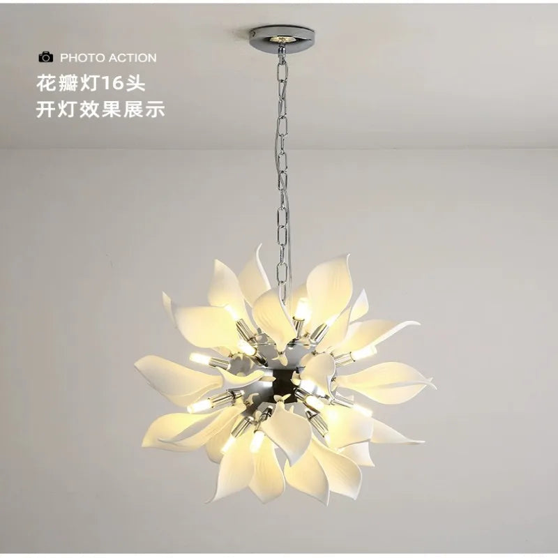 lustre moderne led nordique pour hôtel villa brillant