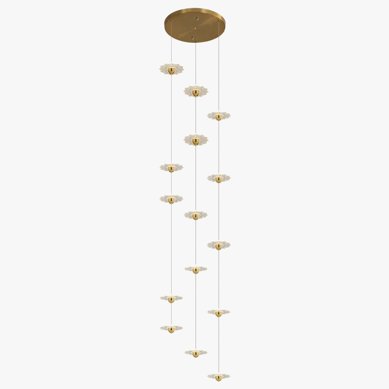 lustre moderne à led pour éclairage intérieur décoratif