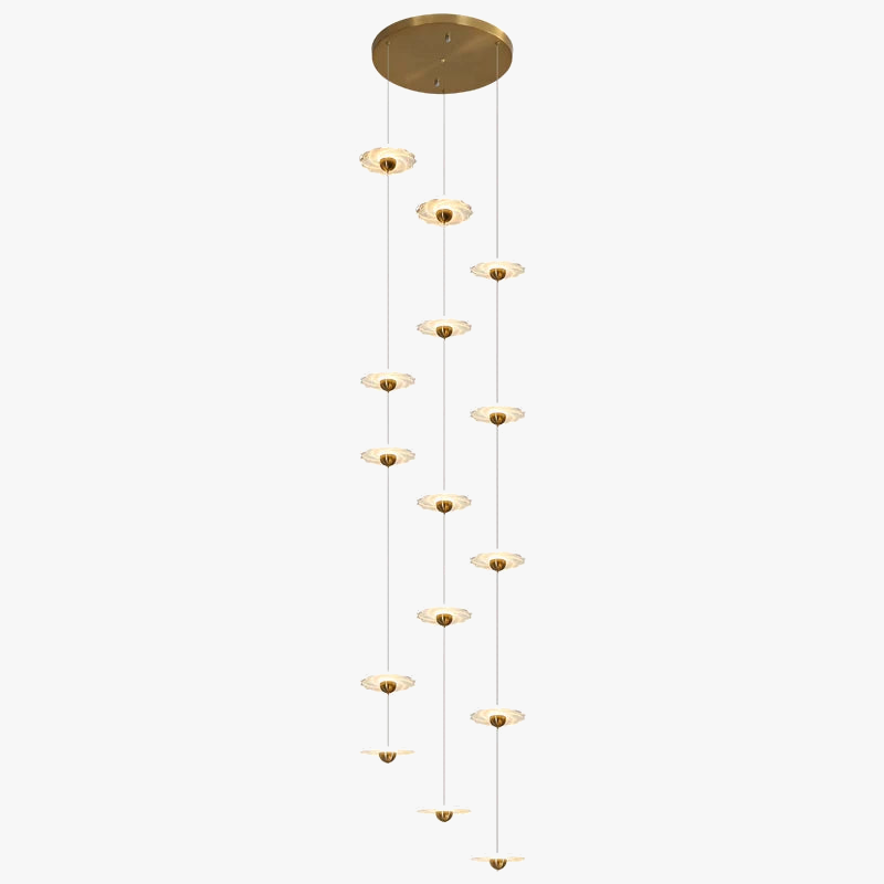 lustre moderne à led pour éclairage intérieur élégant