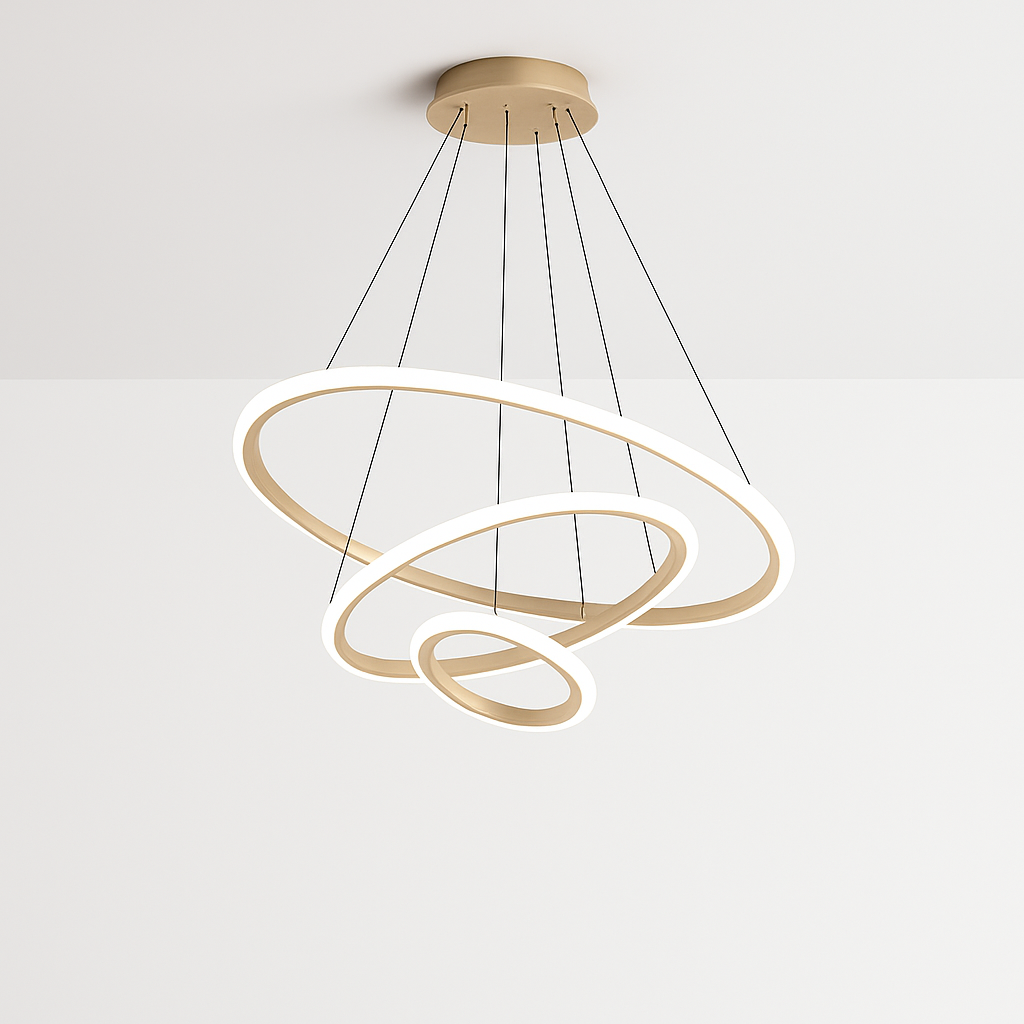 lustre moderne à LED pour décoration intérieure élégante