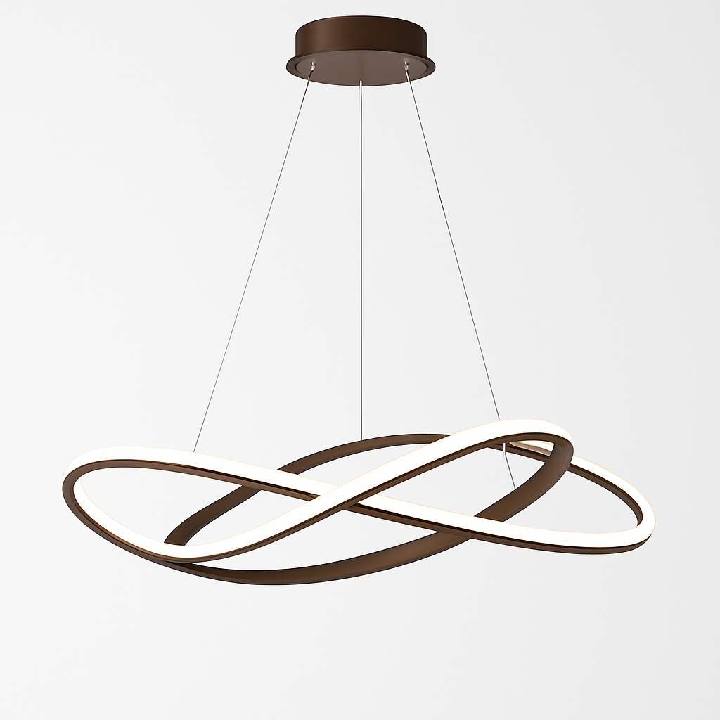 lustre moderne à led pour décoration intérieure élégante