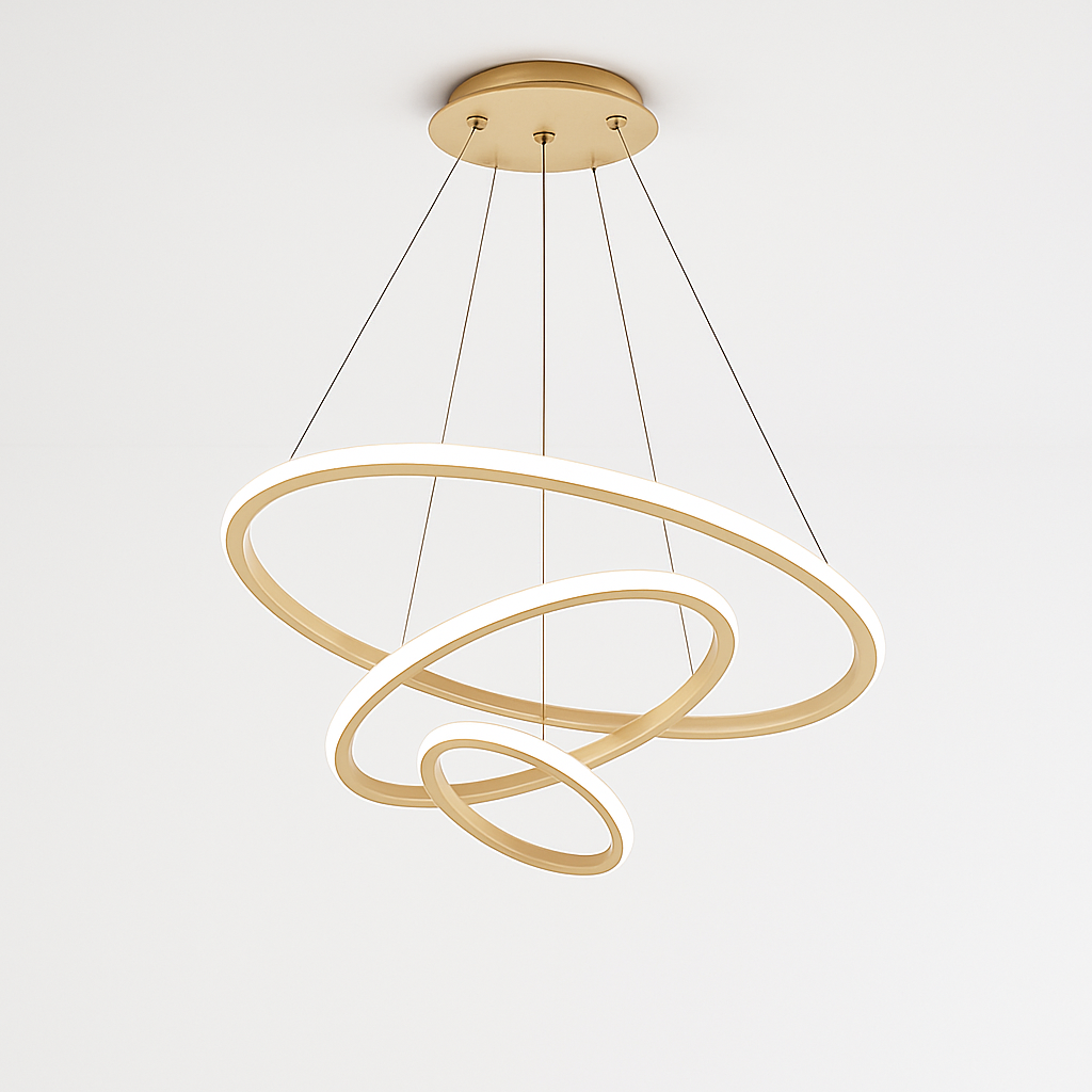 lustre moderne à LED pour décoration intérieure élégante