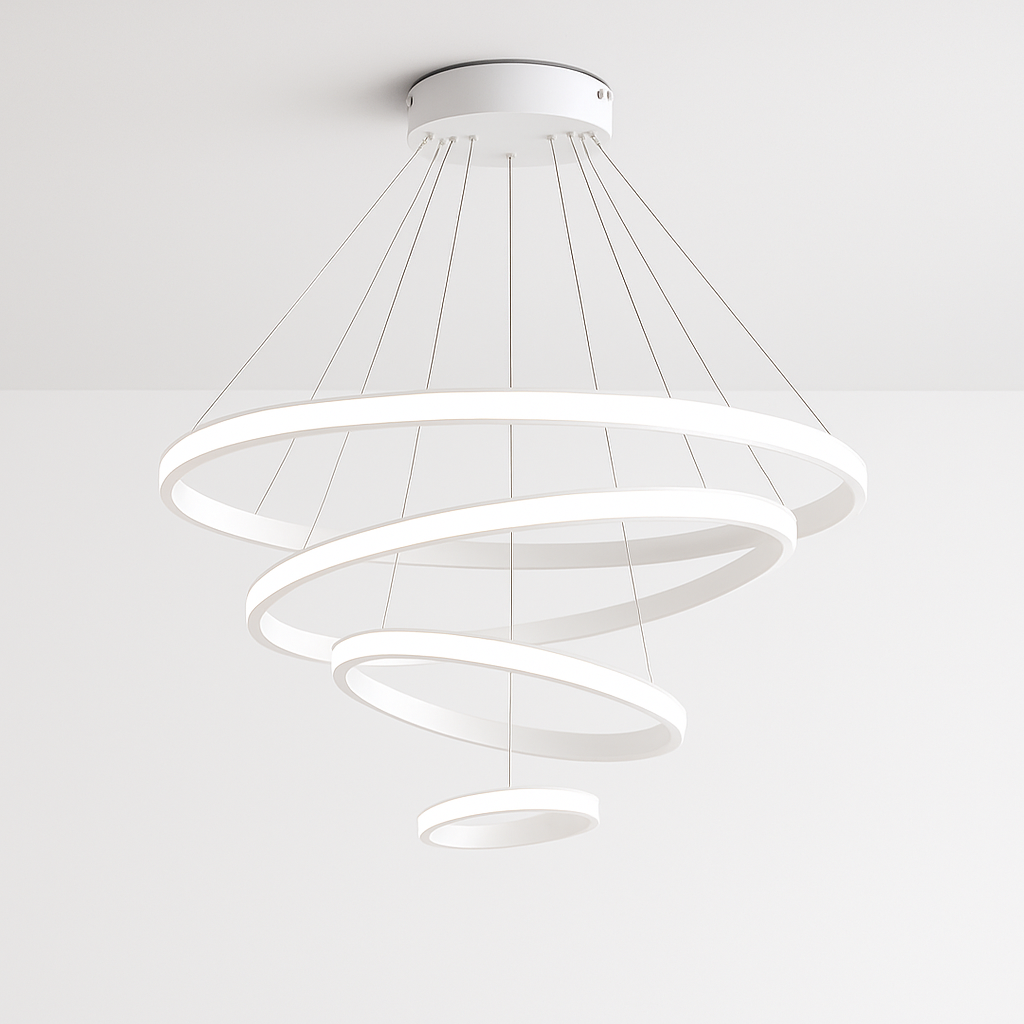 lustre moderne à LED pour décoration intérieure élégante