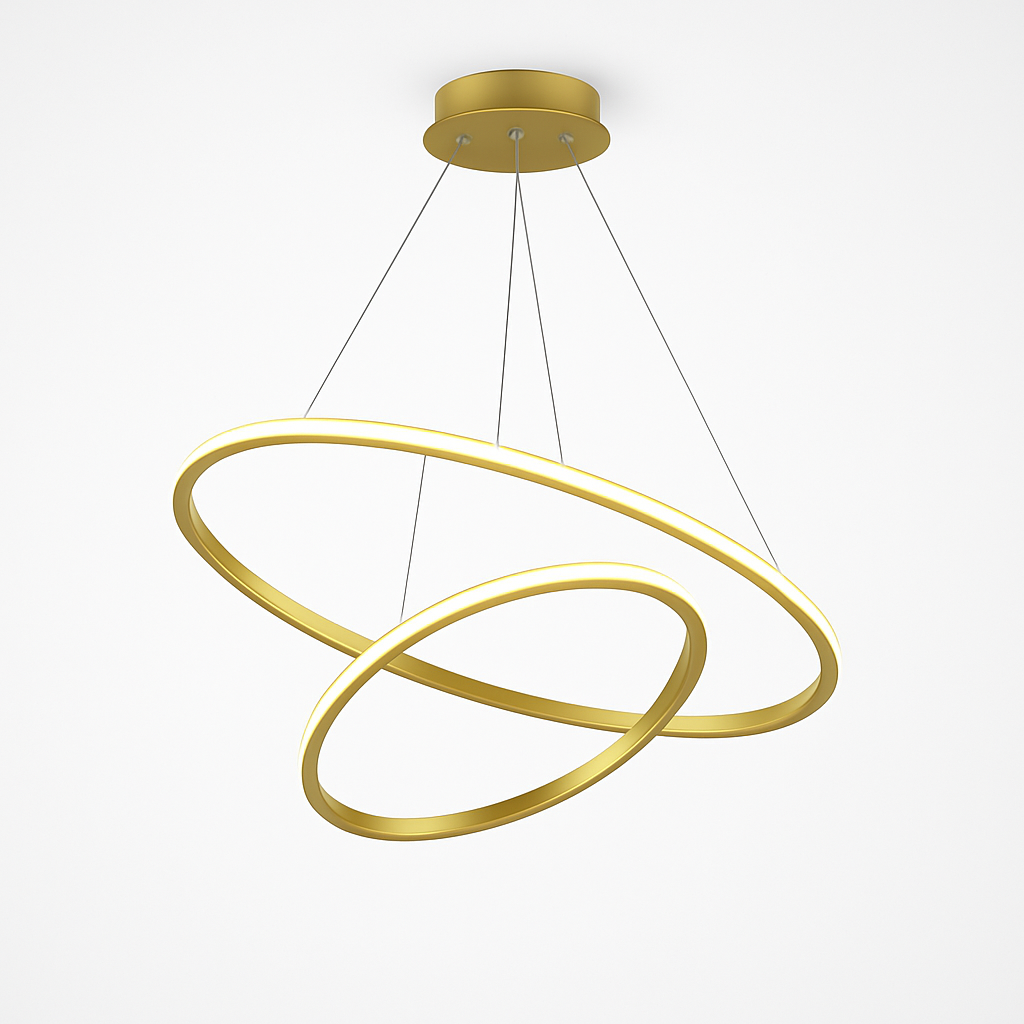 lustre moderne à LED pour décoration intérieure élégante