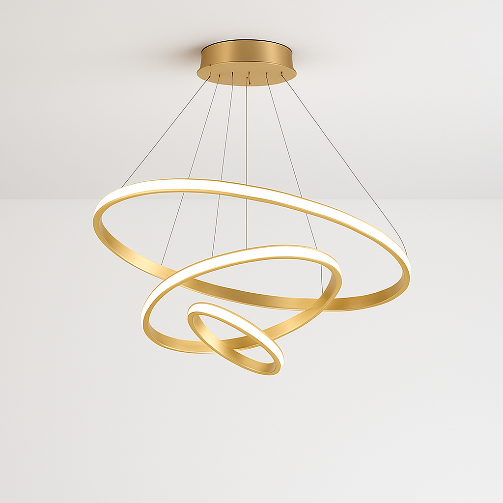 lustre moderne à LED pour décoration intérieure élégante