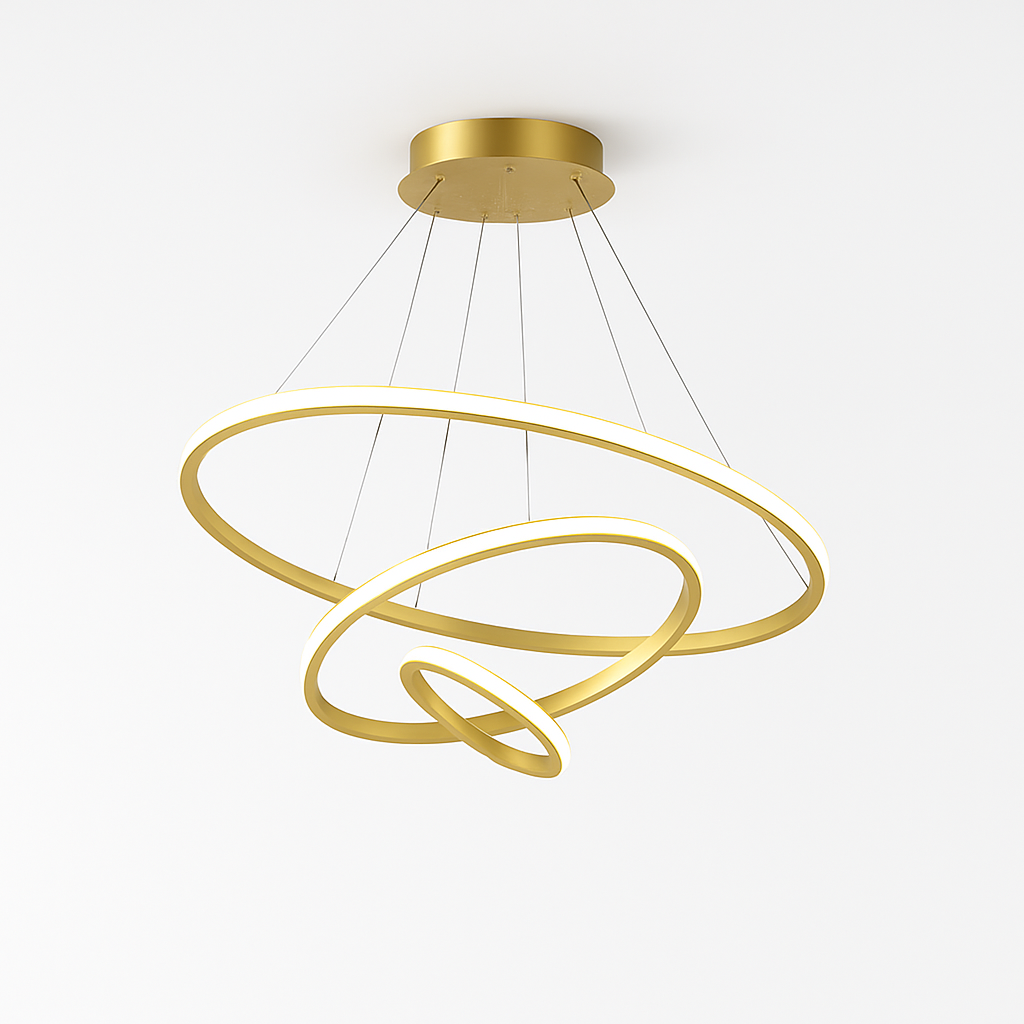 lustre moderne à LED pour décoration intérieure élégante