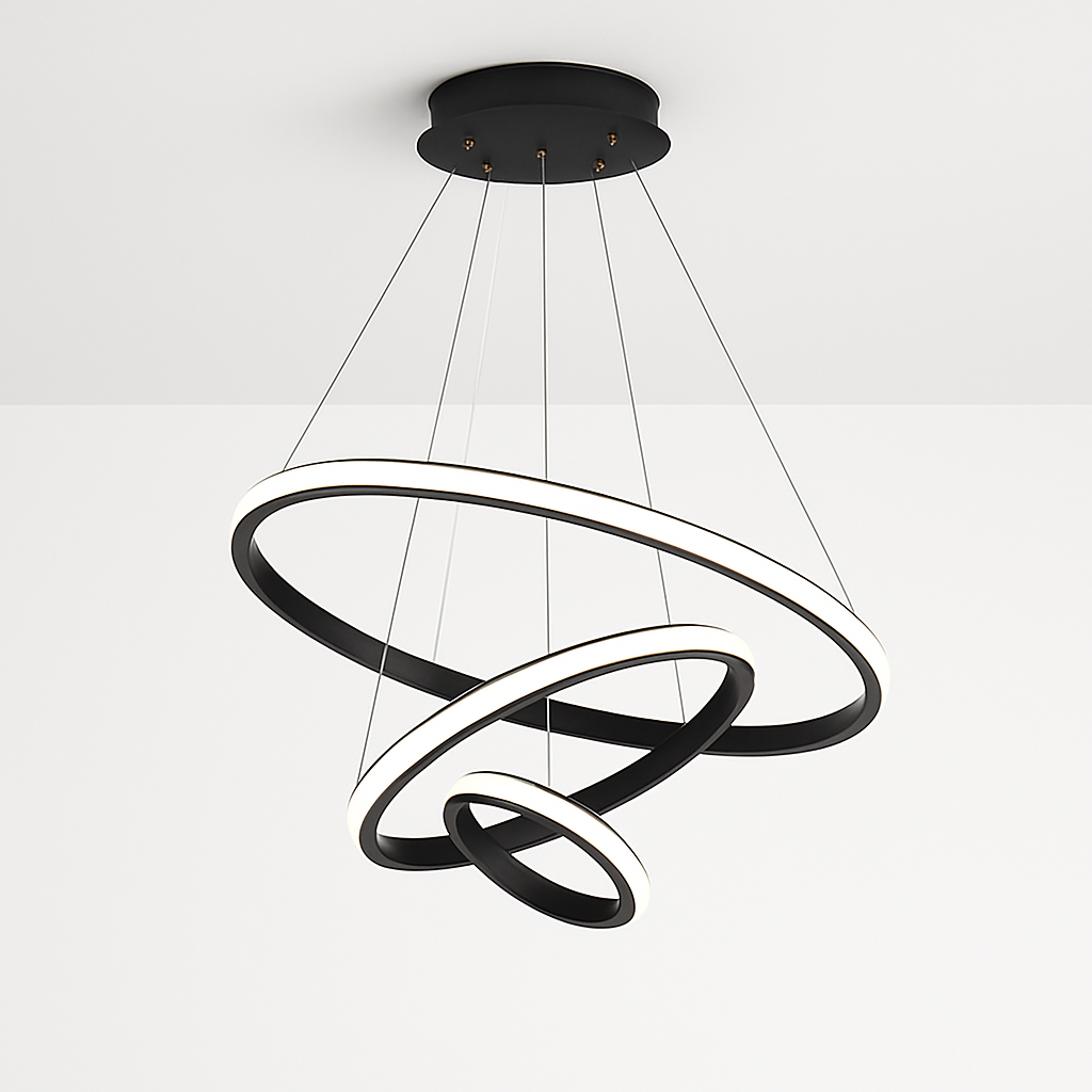 lustre moderne à LED pour décoration intérieure élégante