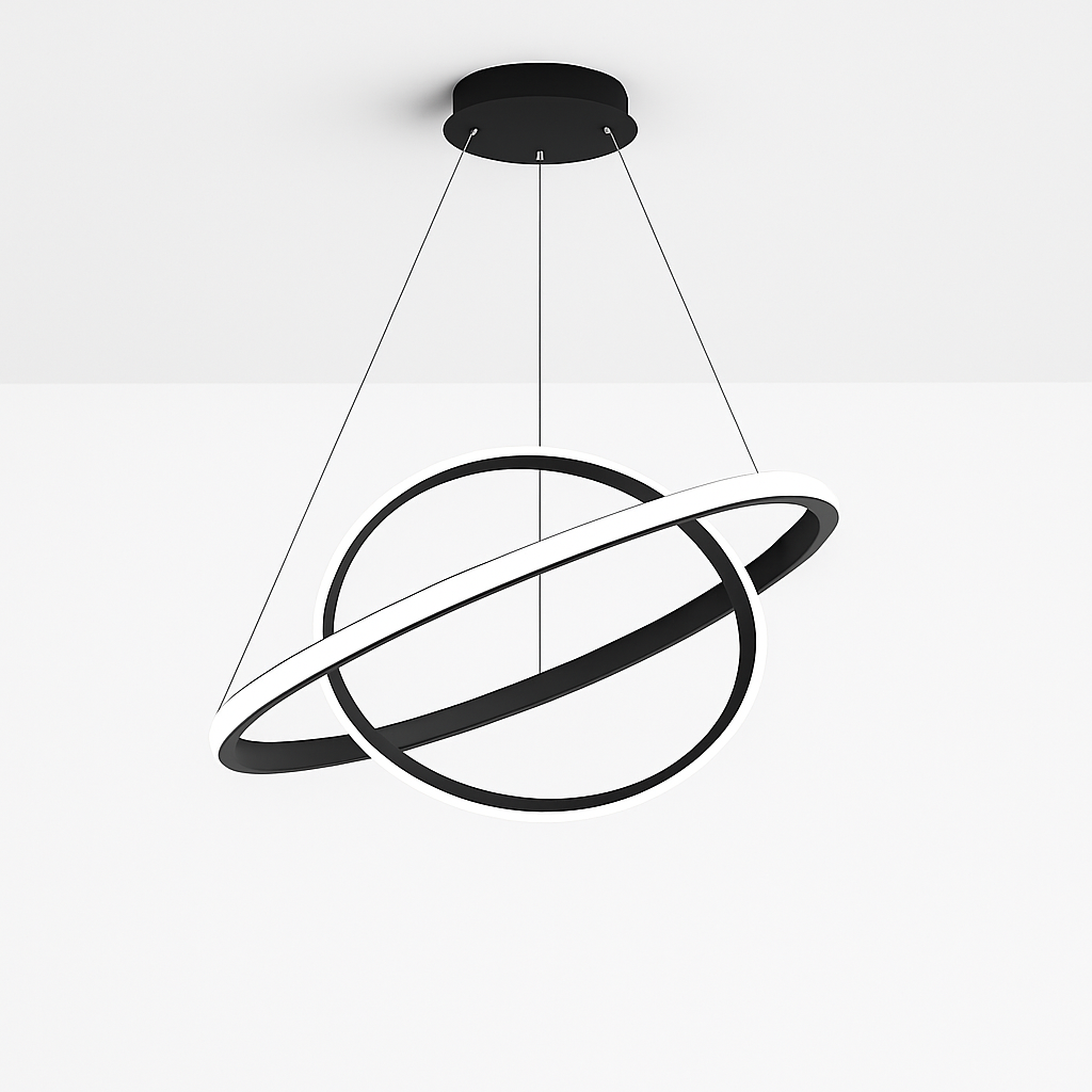 lustre moderne à LED pour décoration intérieure élégante