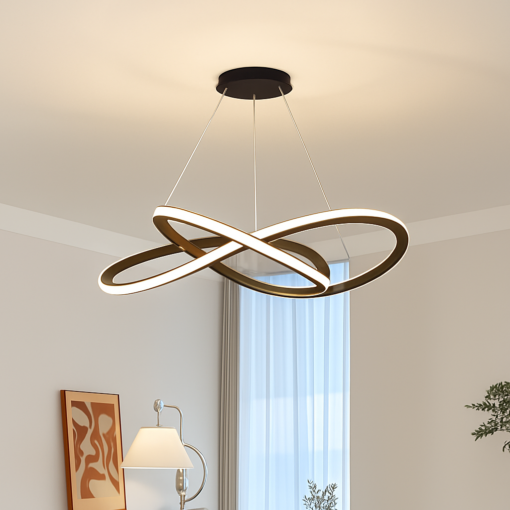 lustre moderne à led pour décoration intérieure élégante