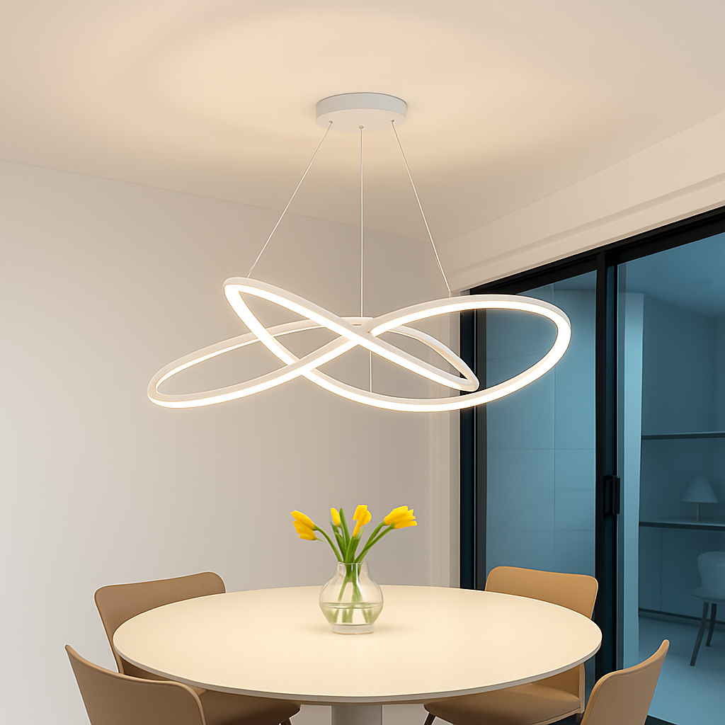lustre moderne à led pour décoration intérieure élégante
